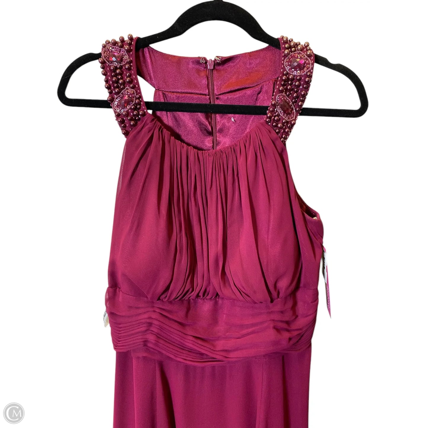 Dress Party Long By Clothes Mentor In Maroon, Size: M