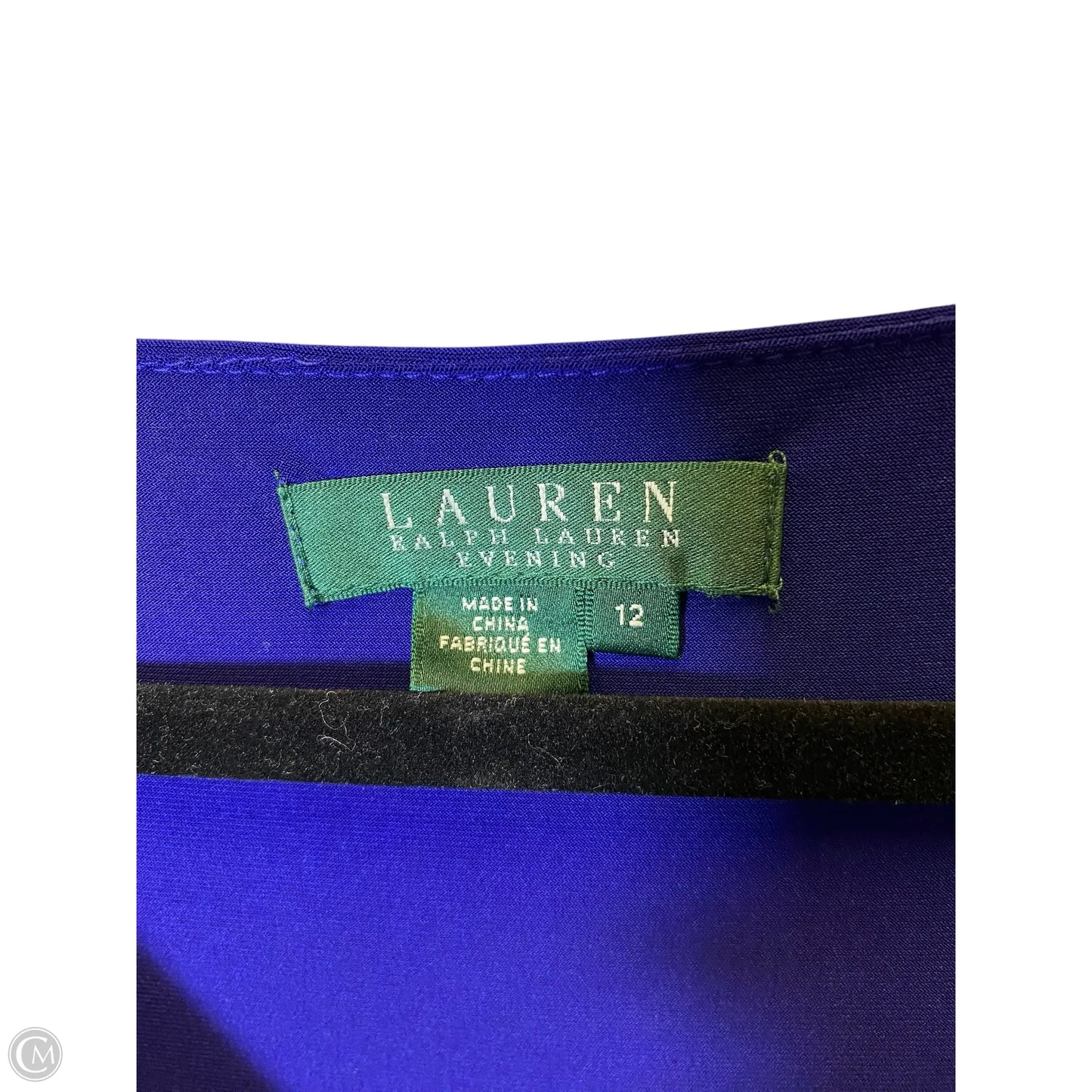 Dress Party Long By Lauren By Ralph Lauren In Blue, Size: L