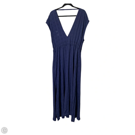 Dress Casual Maxi By Polo Ralph Lauren In Blue, Size: L