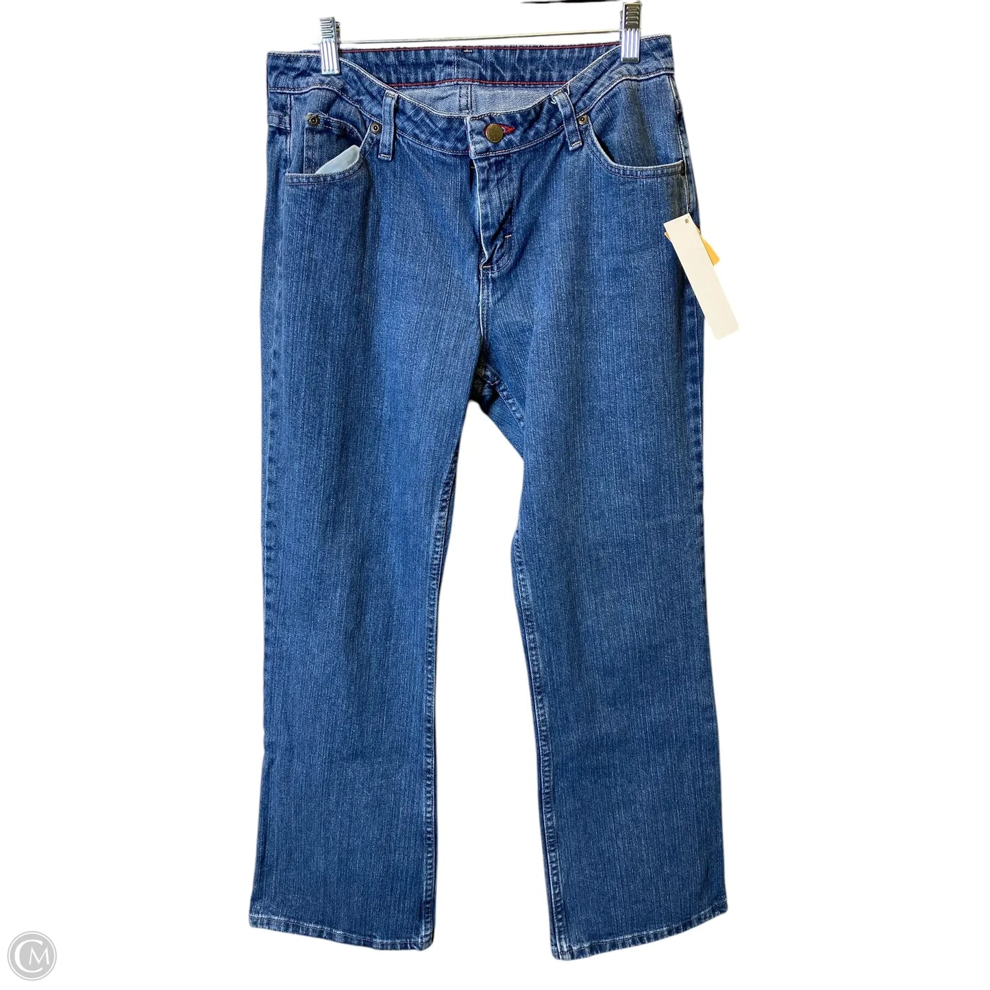 Jeans Straight By Wrangler In Blue Denim, Size: 10