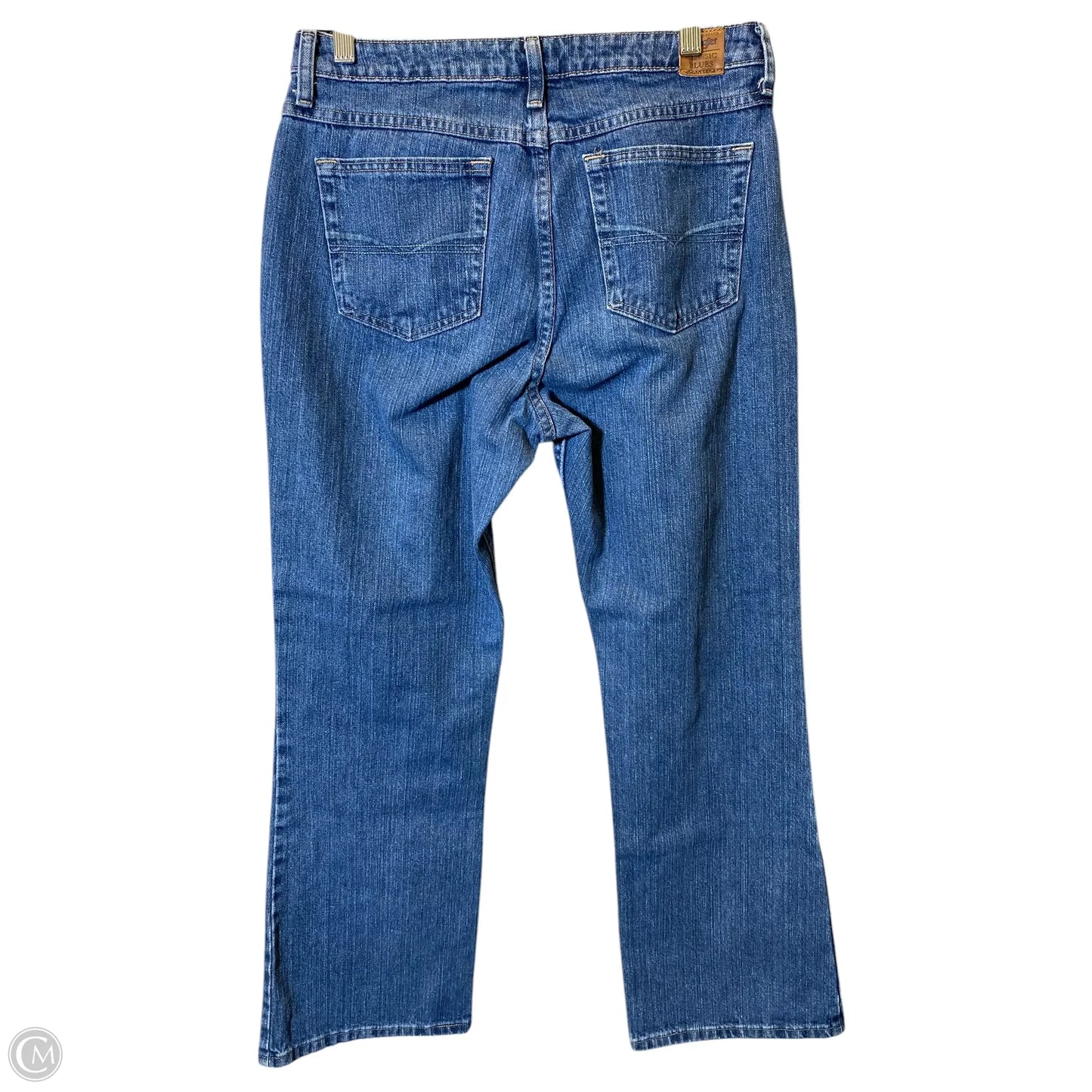 Jeans Straight By Wrangler In Blue Denim, Size: 10