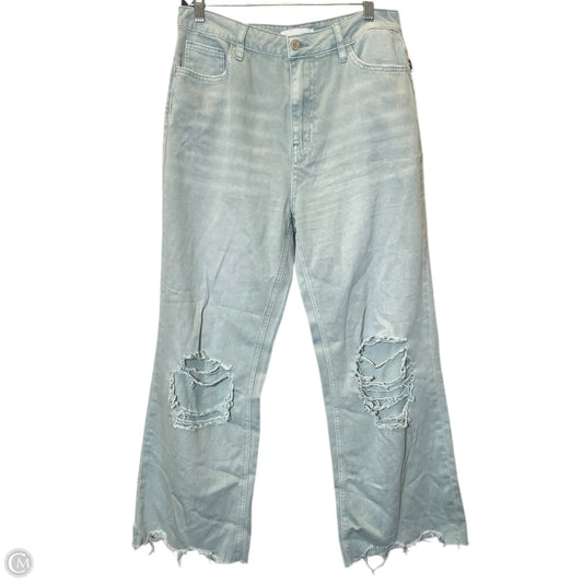 Jeans Wide Leg By Vervet In Aqua, Size: 8