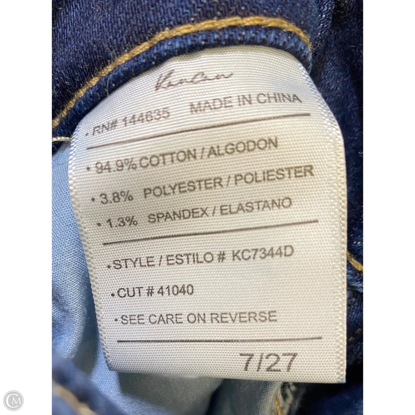 Jeans Flared By Kancan In Blue Denim, Size: 4