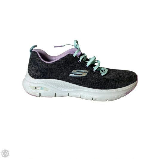 Shoes Athletic By Skechers In Multi-colored, Size: 7.5