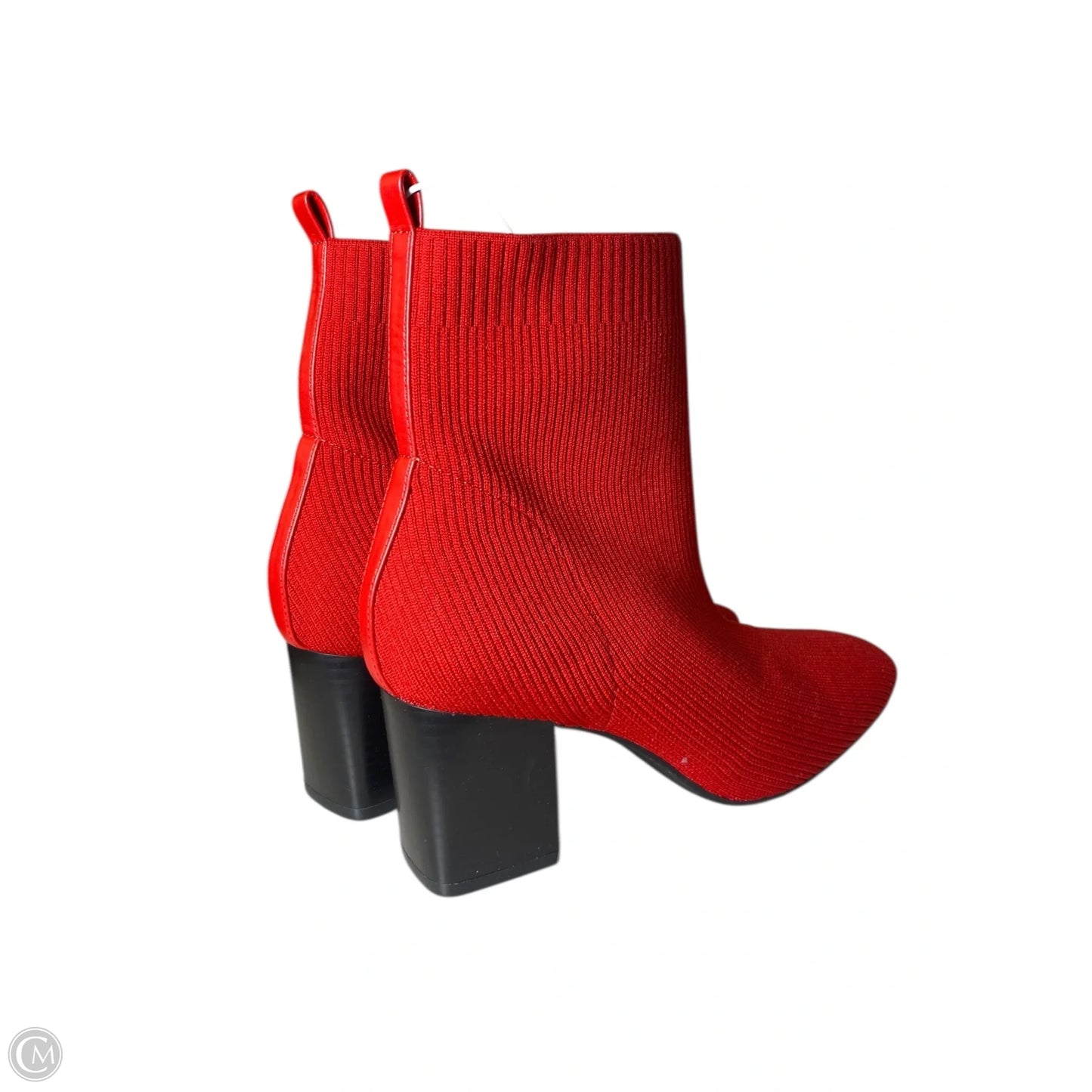 Boots Ankle Heels By Comfort Colors In Red, Size: 8