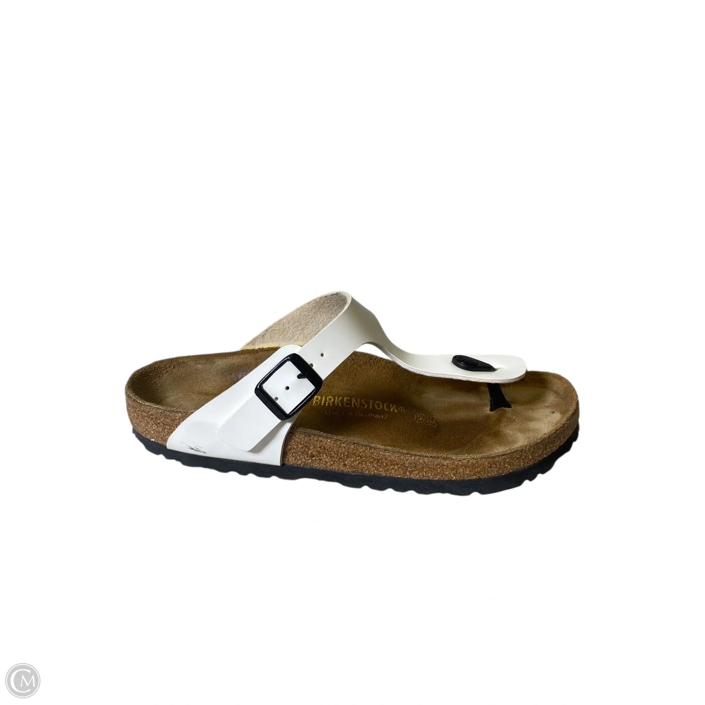 Sandals Flats By Birkenstock In White, Size: 8.5