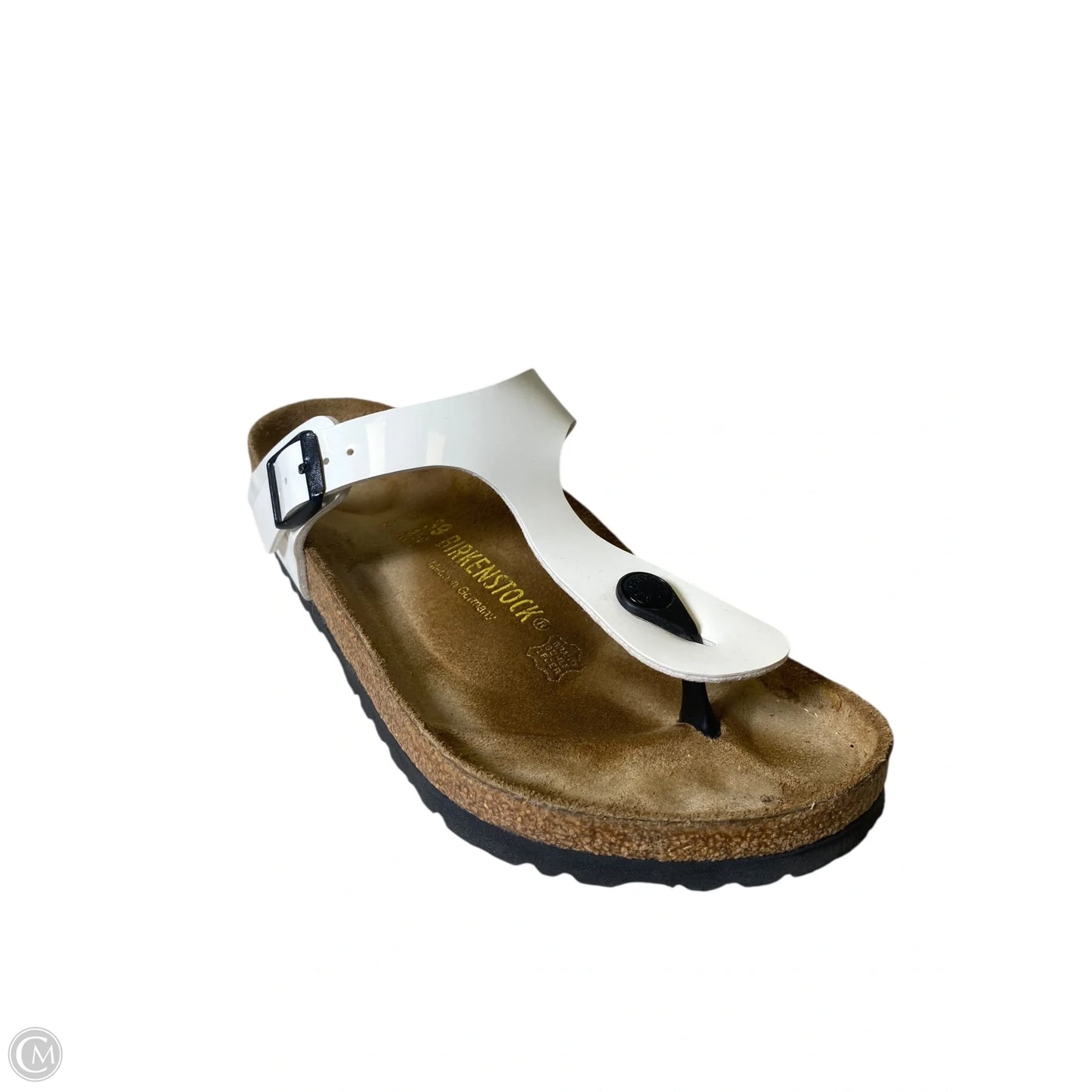 Sandals Flats By Birkenstock In White, Size: 8.5