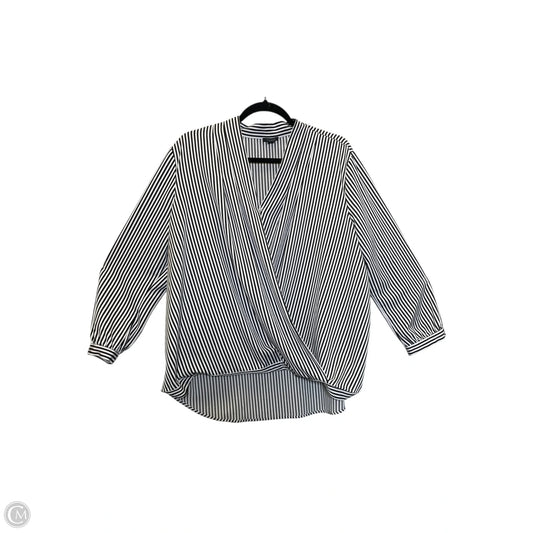 Top Long Sleeve By Ann Taylor In Striped Pattern, Size: Xl