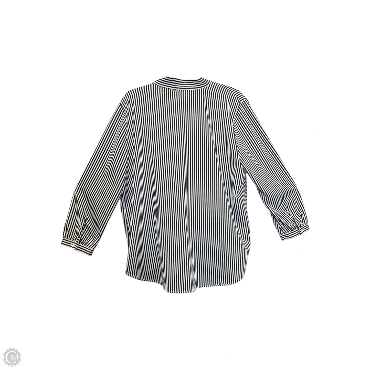 Top Long Sleeve By Ann Taylor In Striped Pattern, Size: Xl
