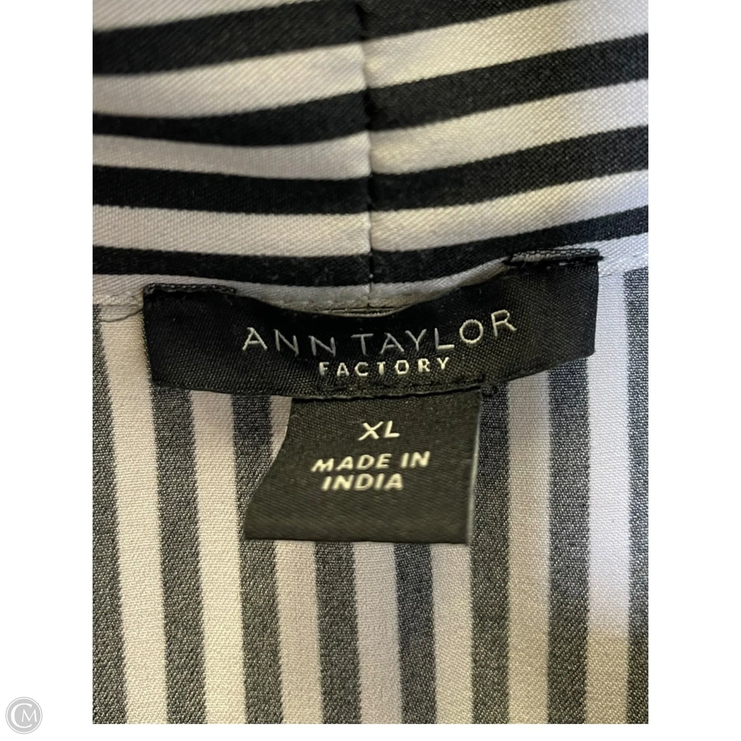 Top Long Sleeve By Ann Taylor In Striped Pattern, Size: Xl