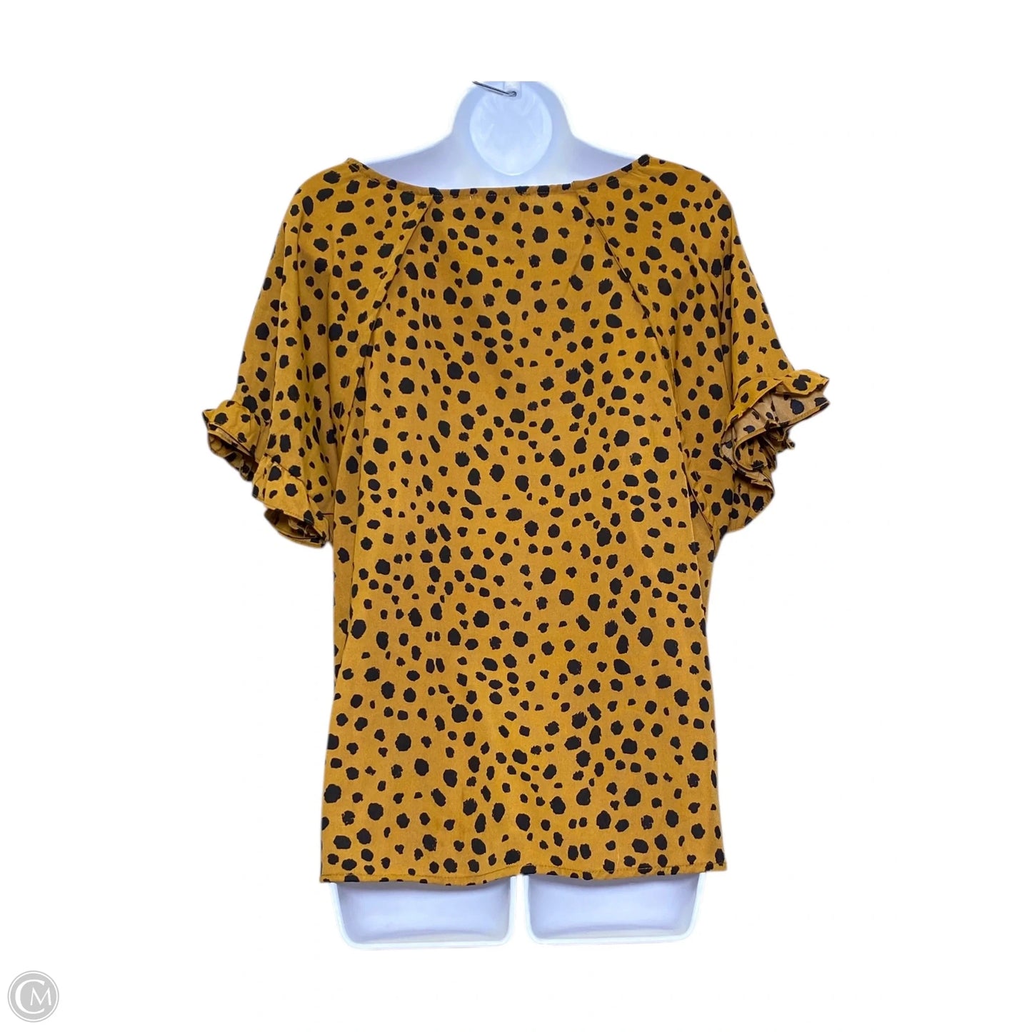 Top Short Sleeve By Umgee In Animal Print, Size: L