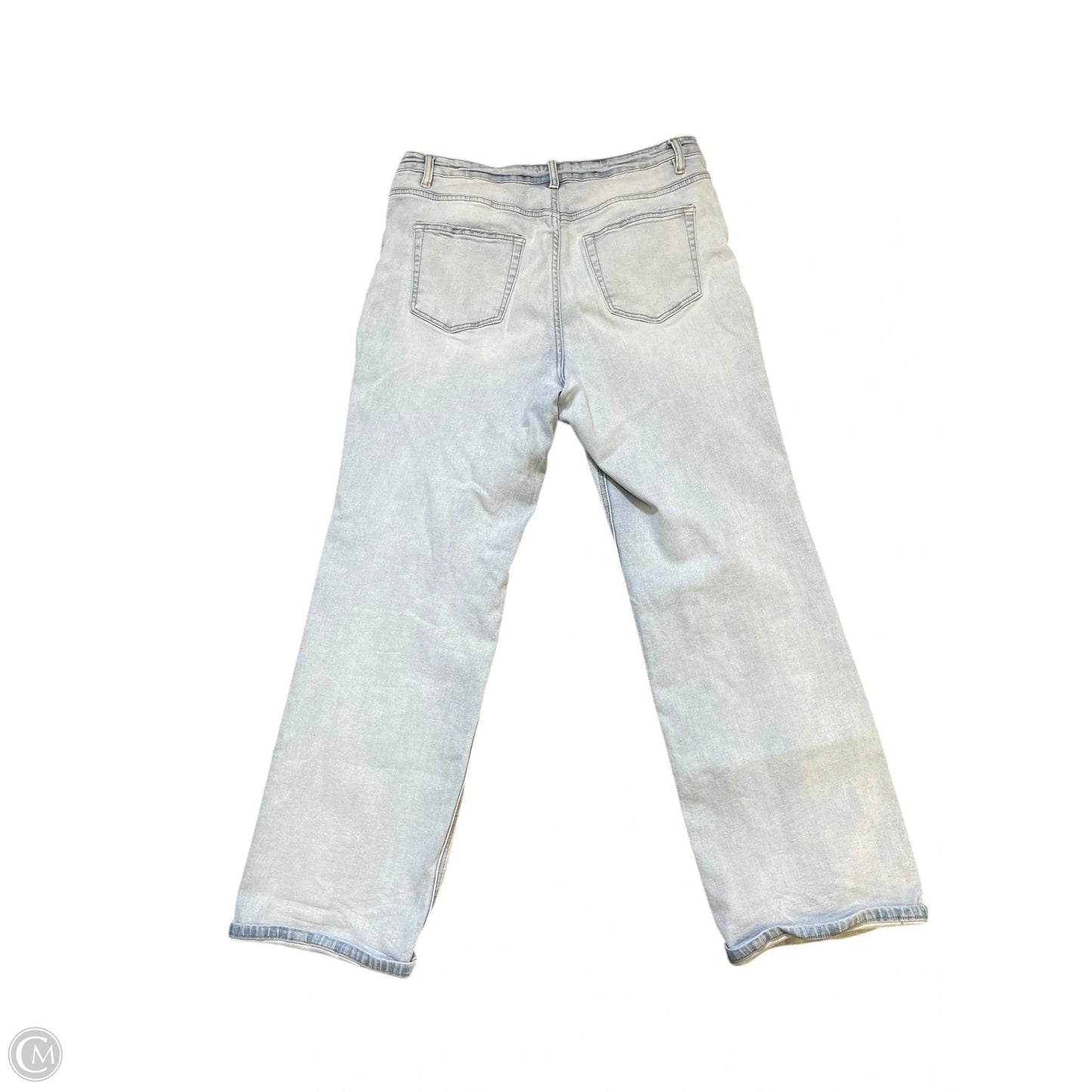 Jeans Straight By Flying Monkey In Blue Denim, Size: 14