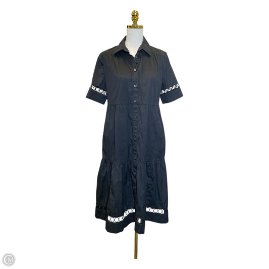 Dress Casual Midi By Chicos In Black, Size: M