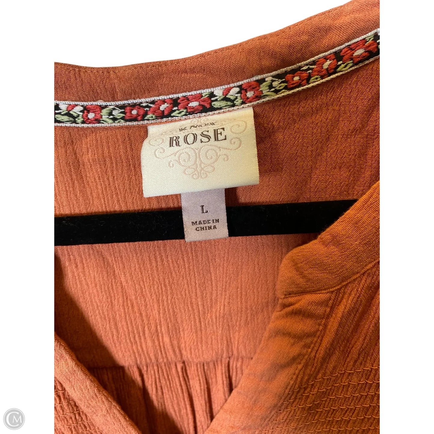 Dress Casual Short By Knox Rose In Orange, Size: L