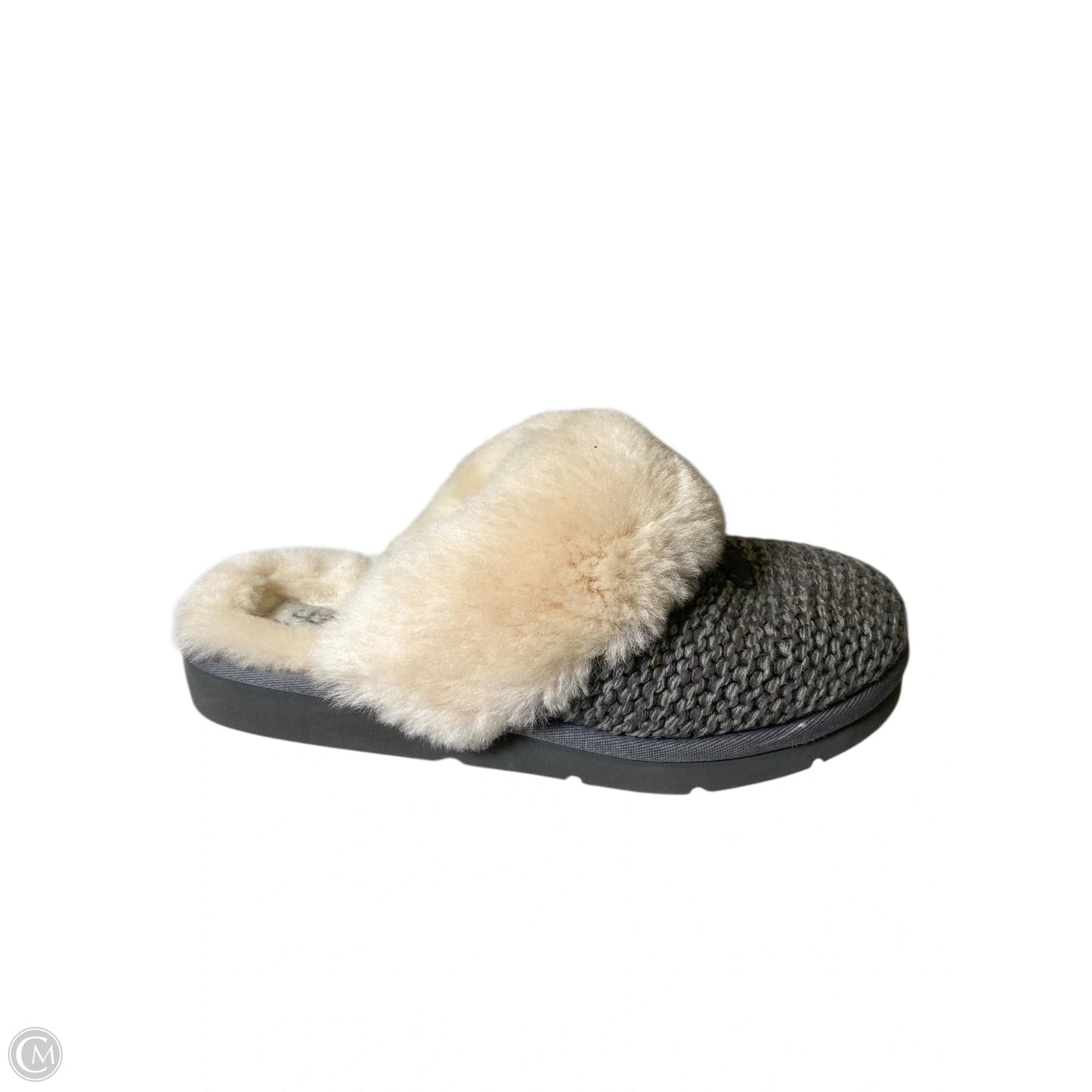 Slippers Designer By Ugg In Grey, Size: 8