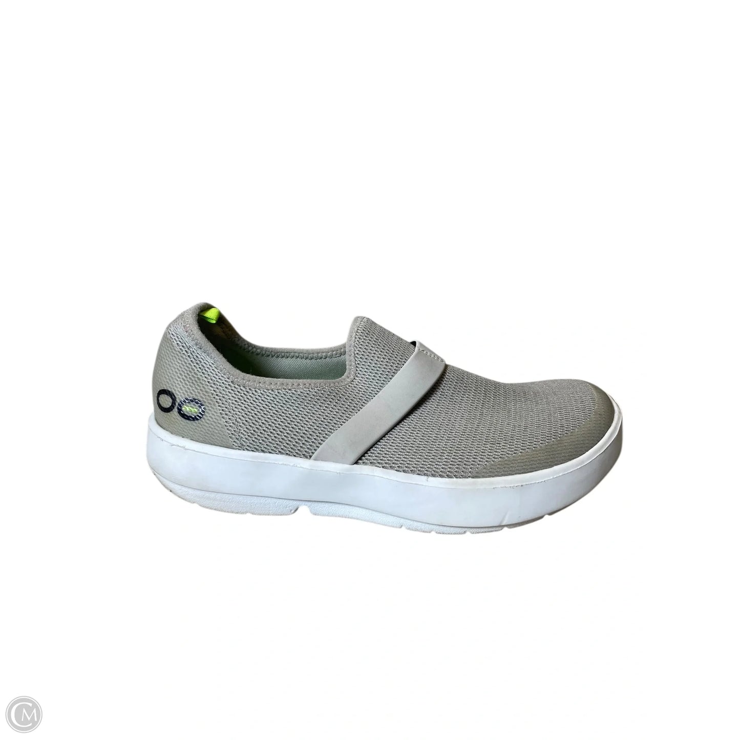 Shoes Flats By Oofos In Grey, Size: 8