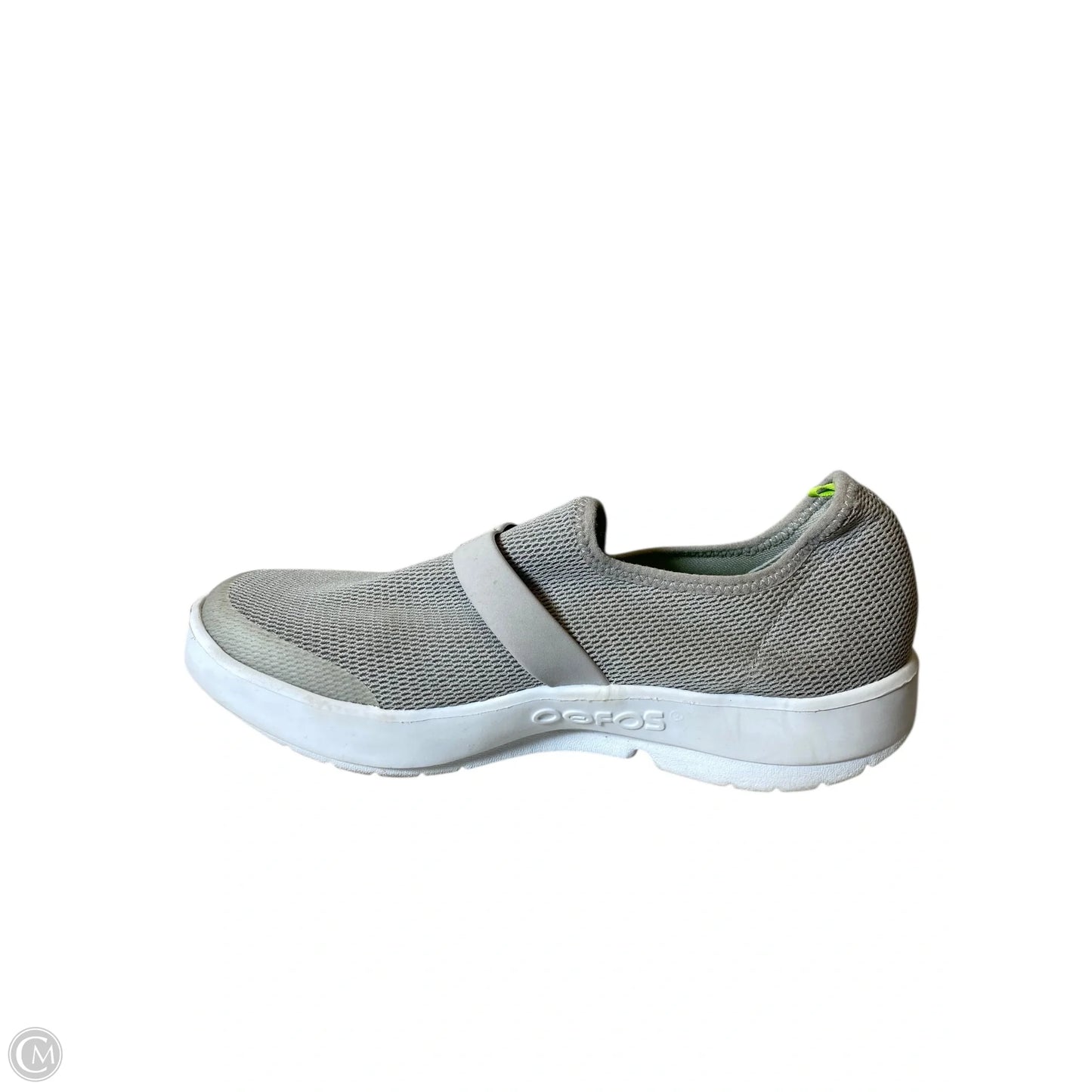 Shoes Flats By Oofos In Grey, Size: 8