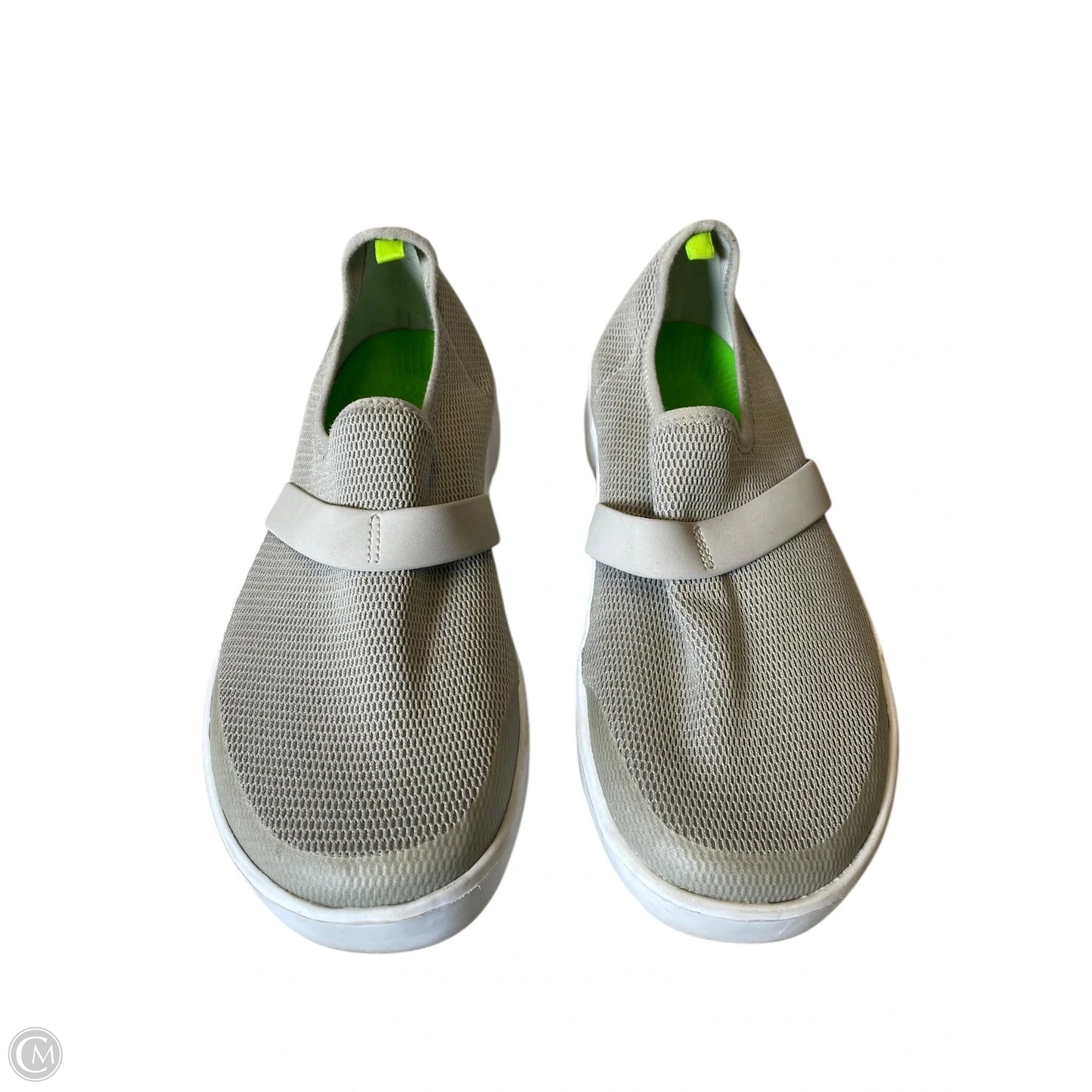 Shoes Flats By Oofos In Grey, Size: 8