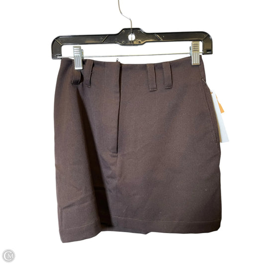 Skirt Midi By Clothes Mentor In Brown, Size: Xs