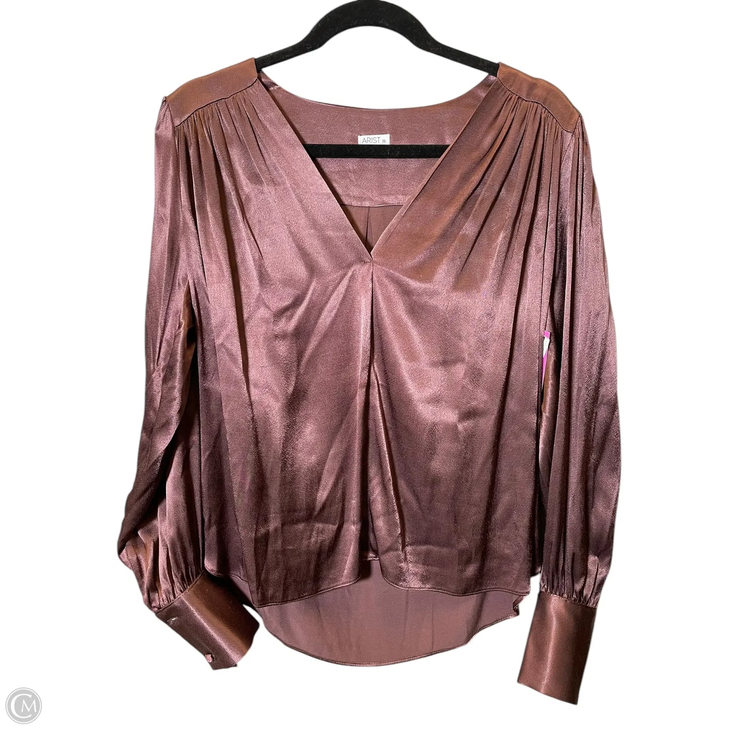 Top Long Sleeve By Clothes Mentor In Maroon, Size: S