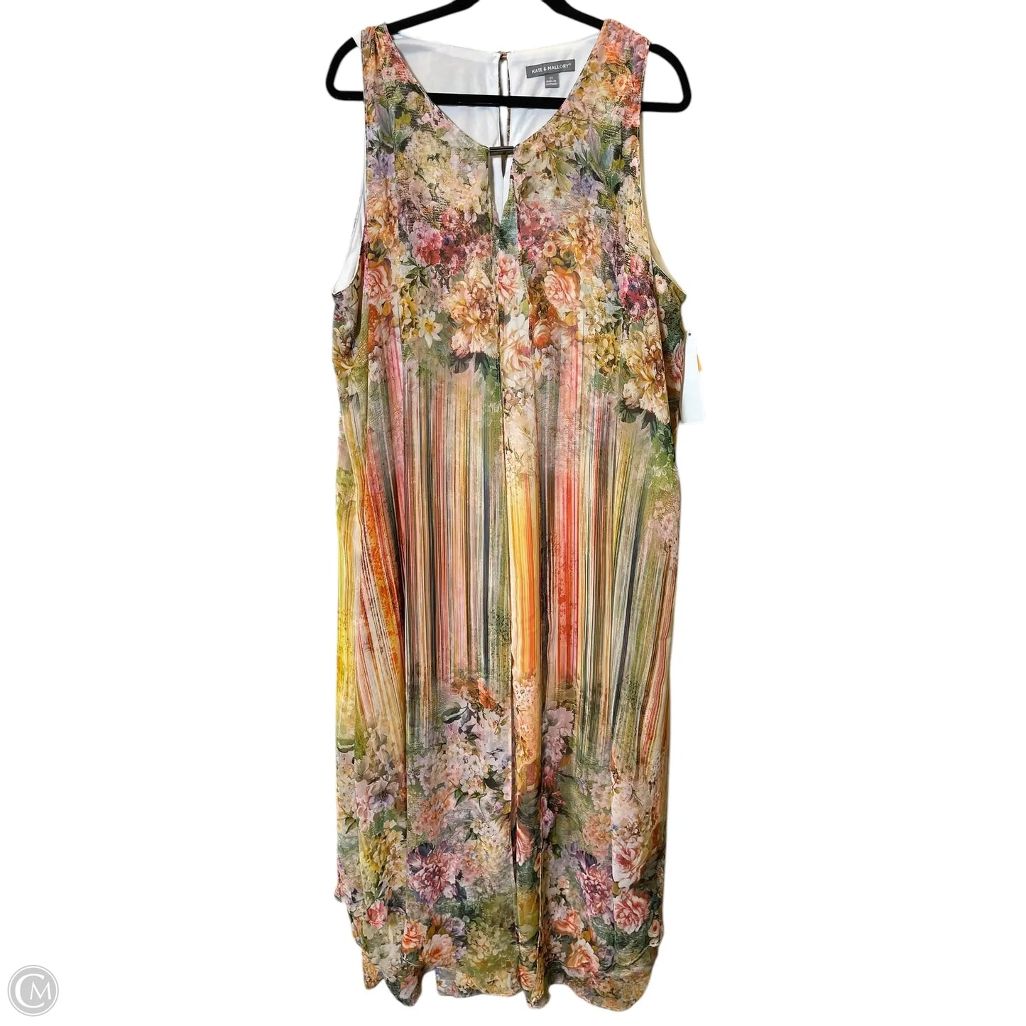 Dress Casual Maxi By Kate & Mallory In Floral Print, Size: 2x