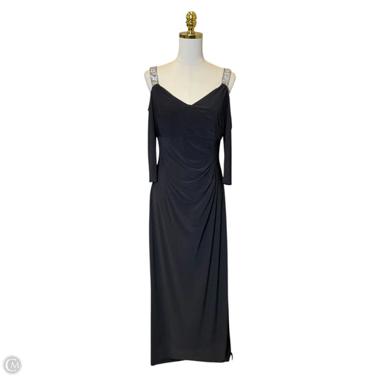 Dress Party Long By R And M Richards In Black, Size: M