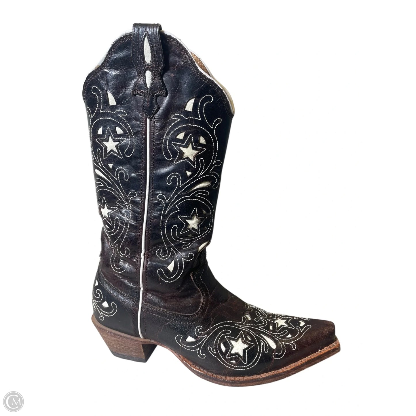 Boots Western By Sloggers In Brown & White, Size: 9