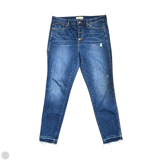Jeans Skinny By Madewell In Blue Denim, Size: 14