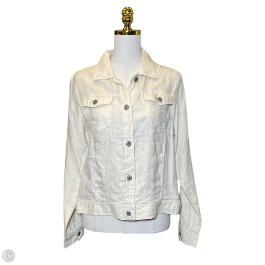 Jacket Other By Jones And Co In Cream, Size: L