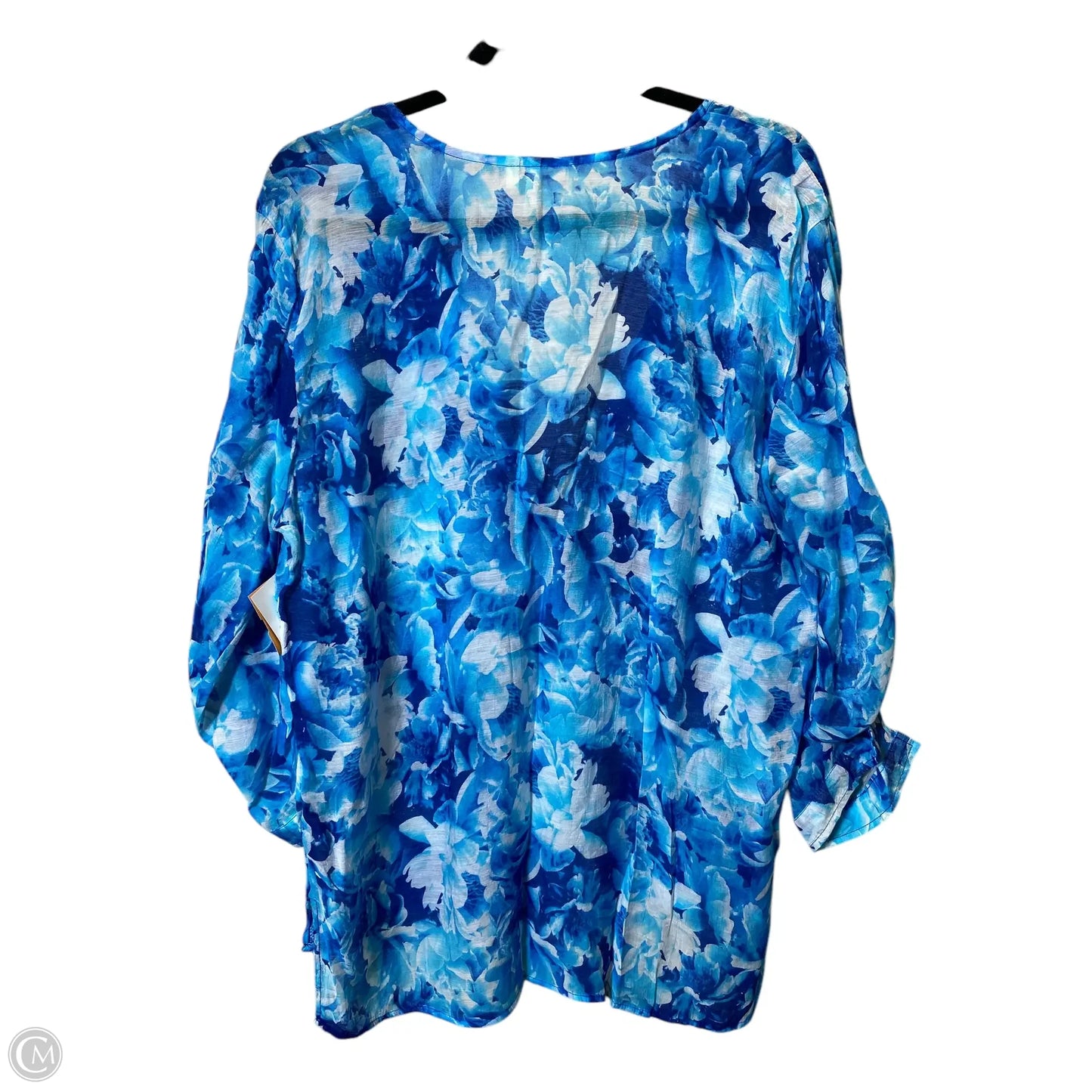 Top Long Sleeve By Grand And Greene In Blue, Size: Xl