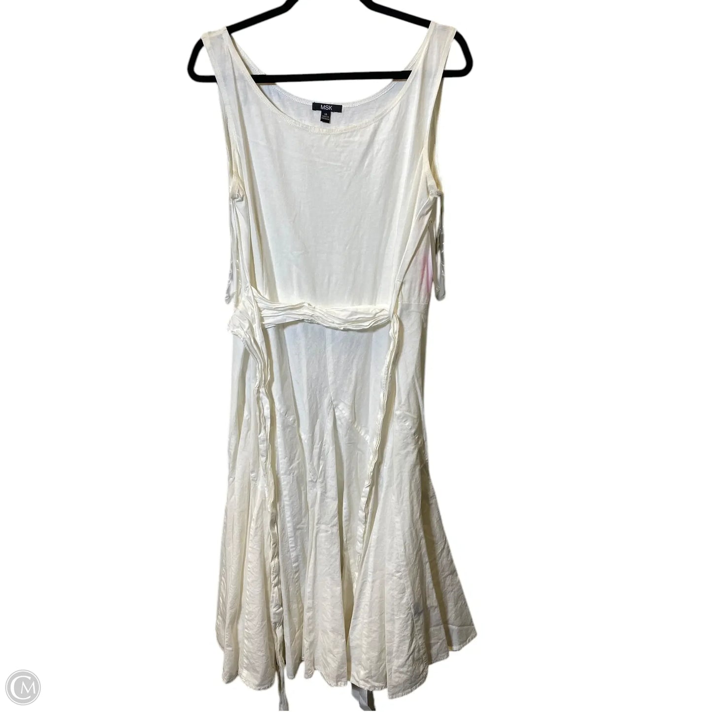 Dress Casual Maxi By Msk In White, Size: L