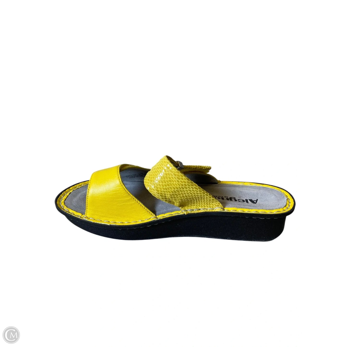 Sandals Heels Platform By Alegria In Yellow, Size: 8.5
