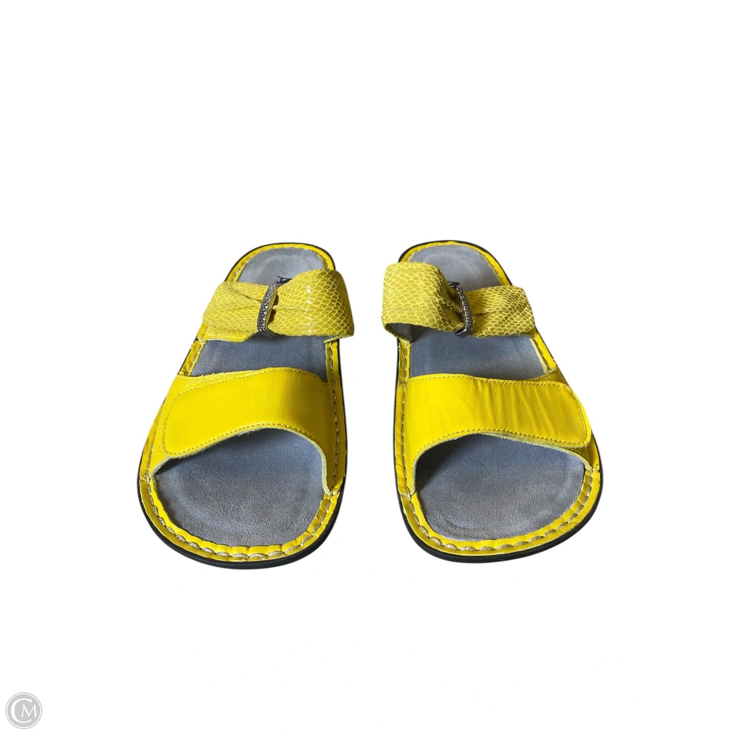 Sandals Heels Platform By Alegria In Yellow, Size: 8.5