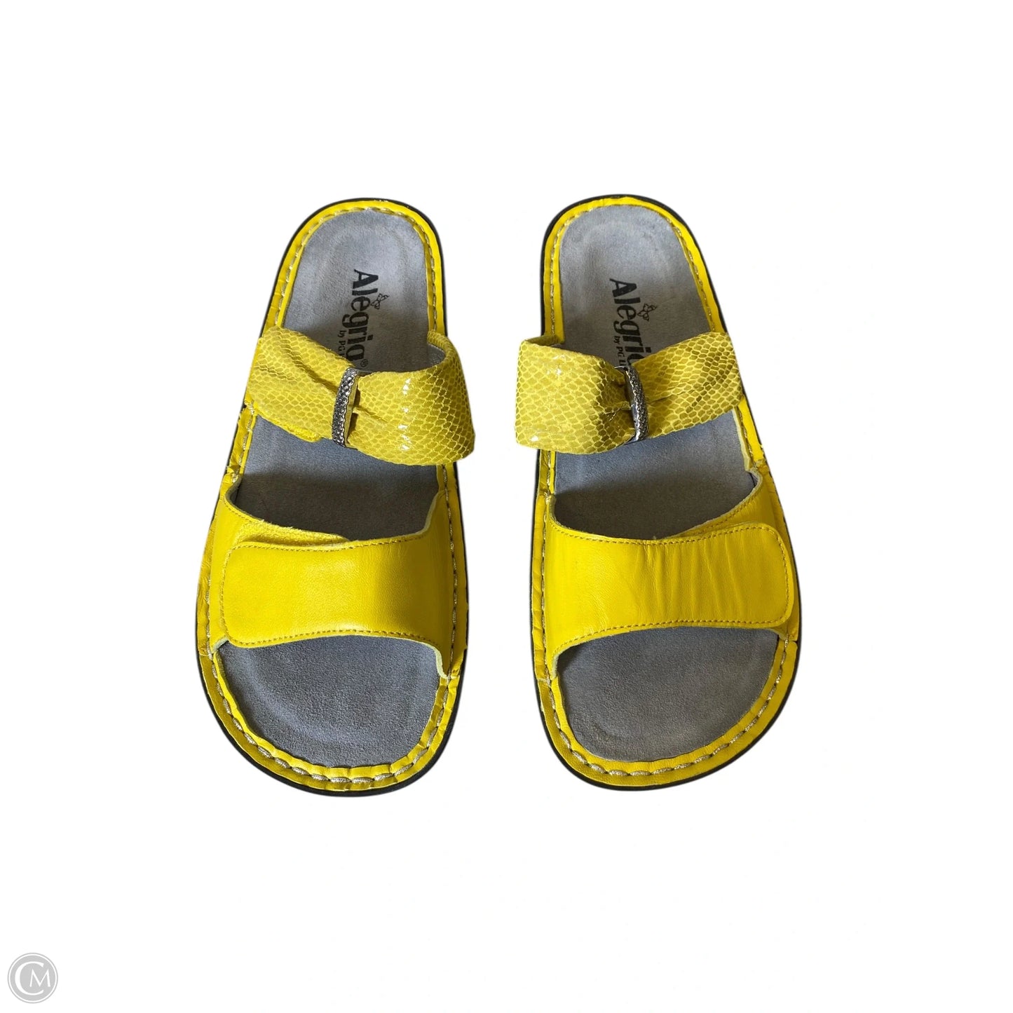 Sandals Heels Platform By Alegria In Yellow, Size: 8.5
