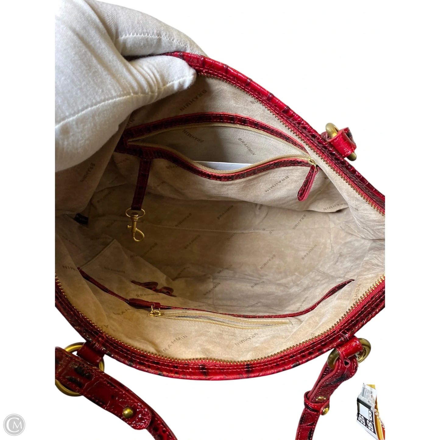 Handbag Designer By Brahmin, Size: Large