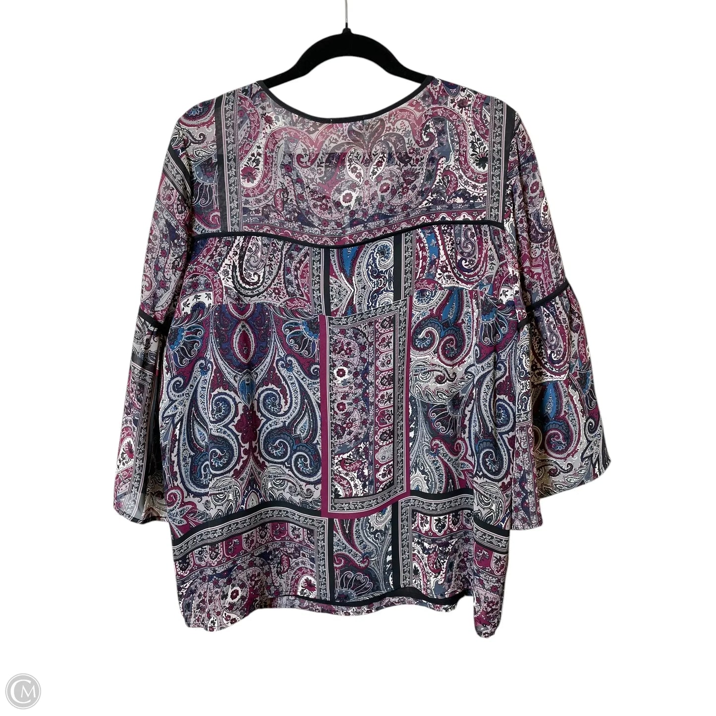 Top Long Sleeve By Westport In Multi-colored, Size: L