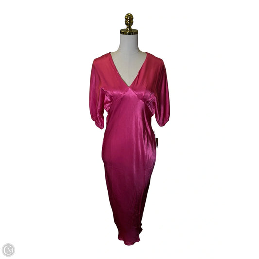 Dress Casual Maxi By Nation In Pink, Size: M