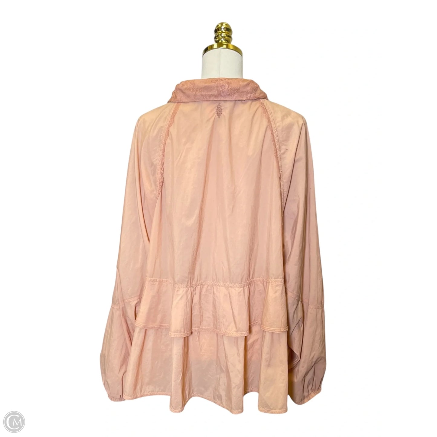 Athletic Jacket By Free People In Pink, Size: L
