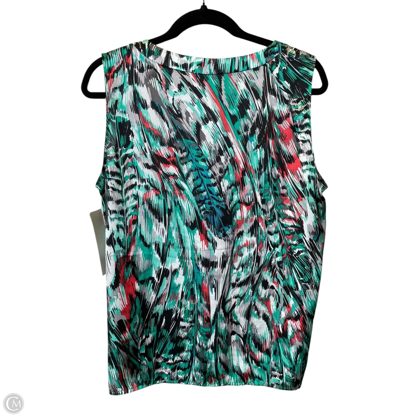 Top Sleeveless By Kasper In Multi-colored, Size: L