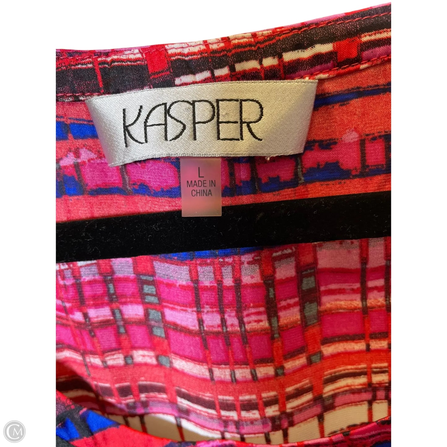 Top Sleeveless By Kasper In Multi-colored, Size: L