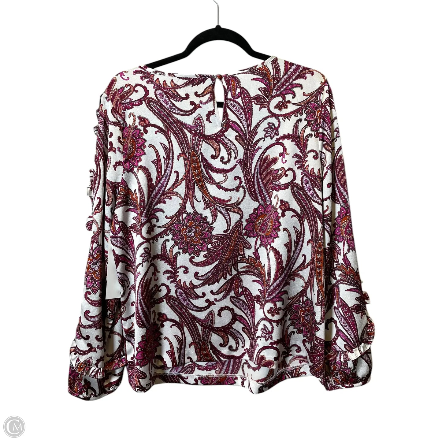 Top Long Sleeve By Liz Claiborne In Multi-colored, Size: L