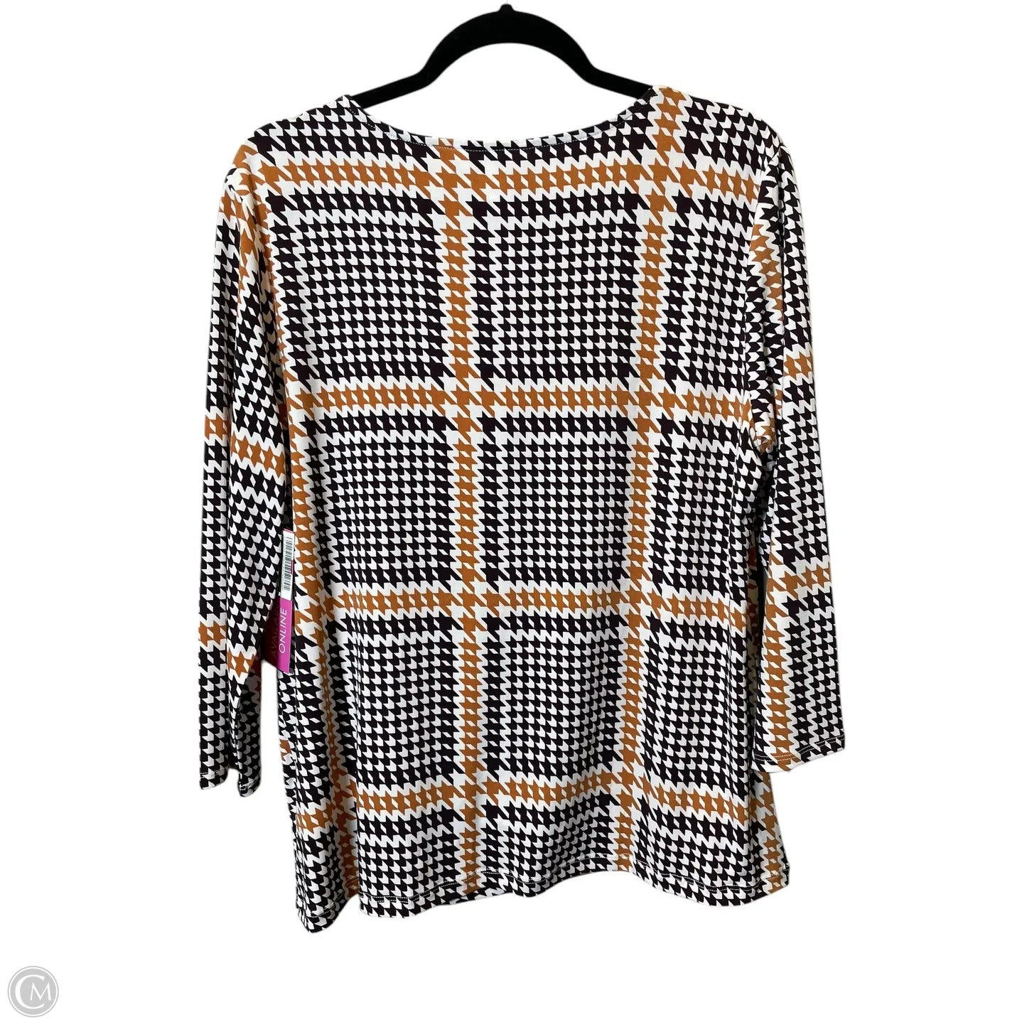 Top Long Sleeve By Liz Claiborne In Multi-colored, Size: L