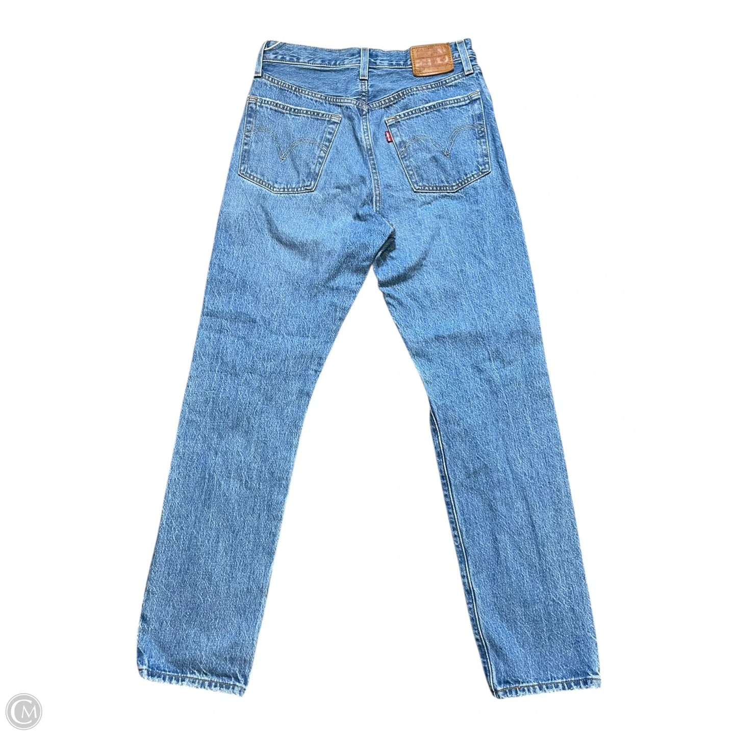 Jeans Straight By Levis In Blue Denim, Size: 2