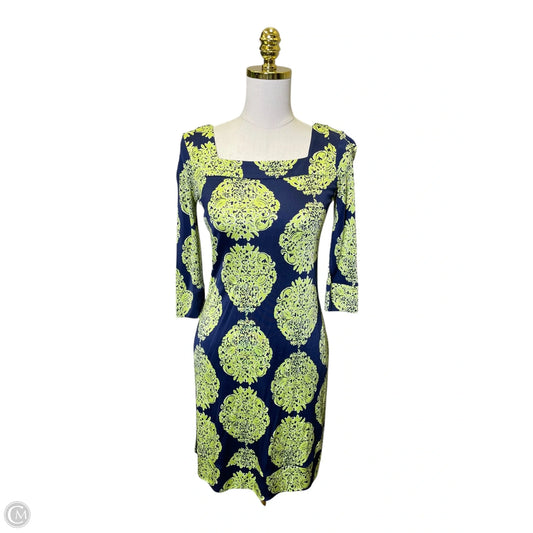 Dress Designer By Lilly Pulitzer In Blue & Green, Size: 0
