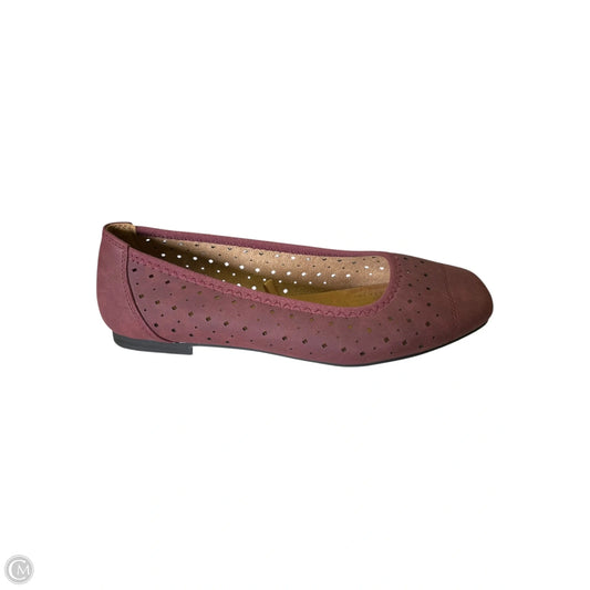 Shoes Flats By Clothes Mentor In Maroon, Size: 7.5