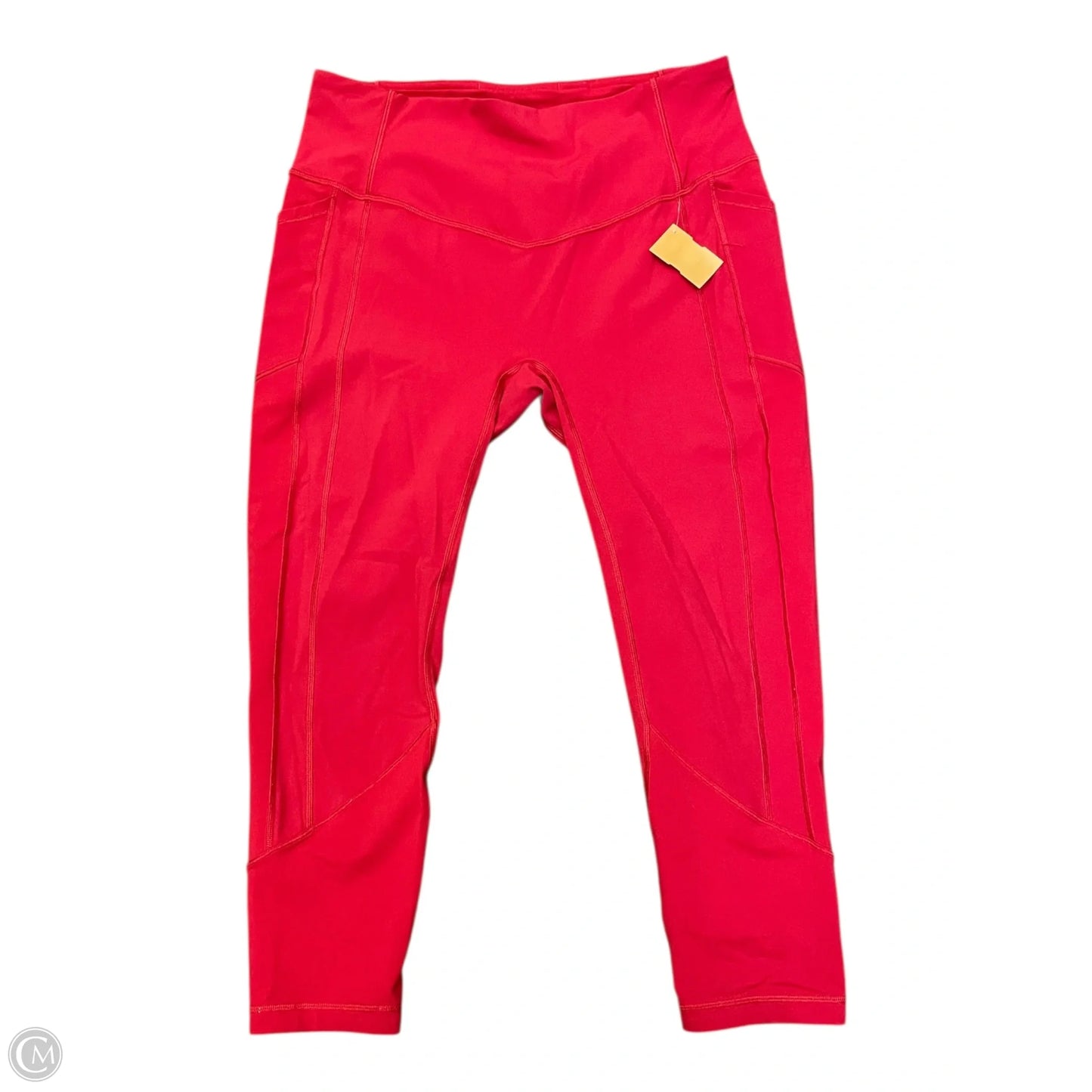Athletic Leggings By Lululemon In Red, Size: L
