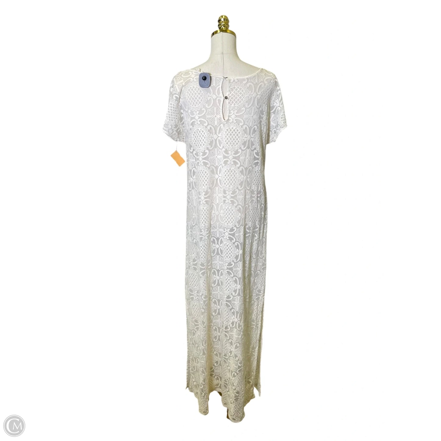 Dress Casual Maxi By Clothes Mentor In Cream, Size: L