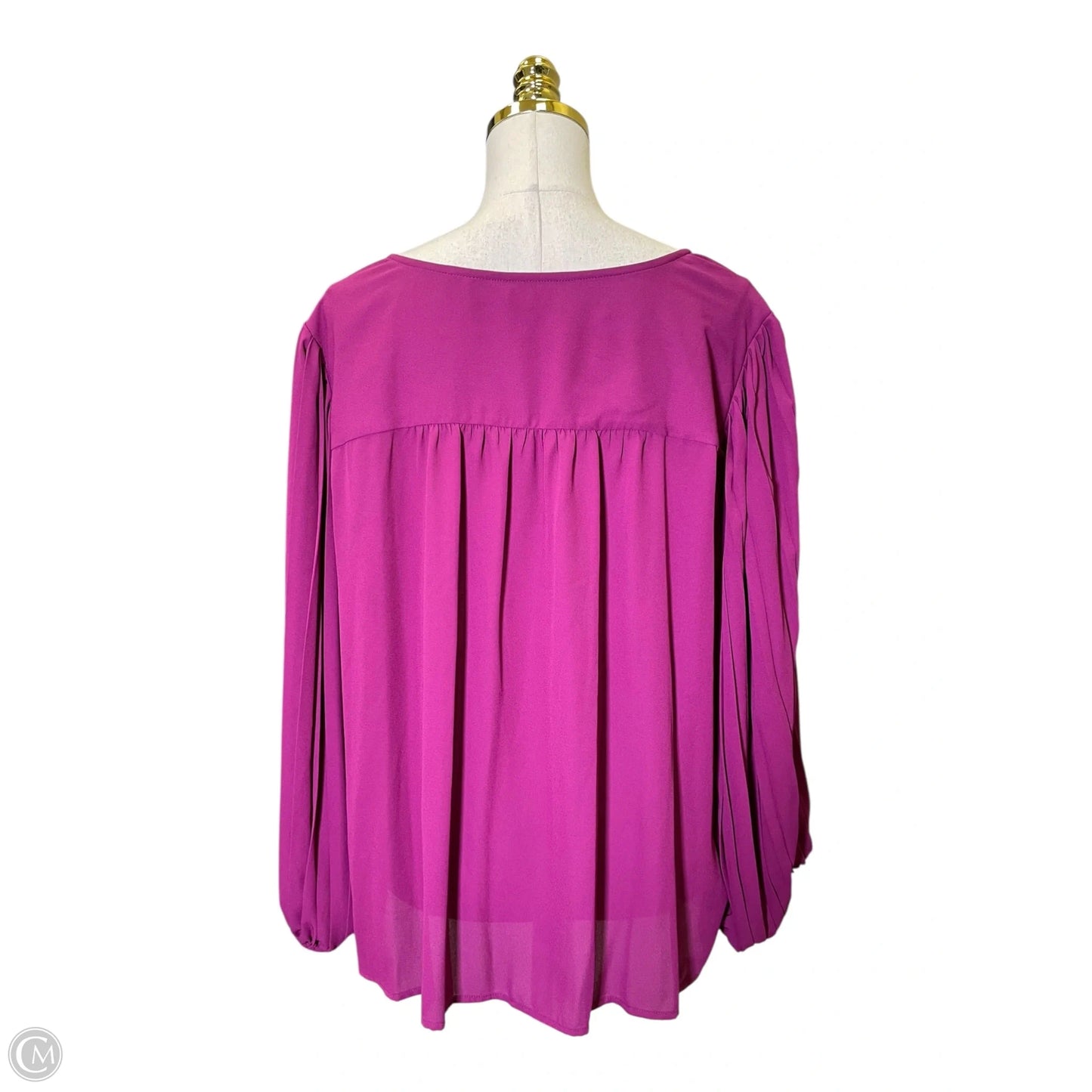 Top Long Sleeve By Nine West In Purple, Size: Xl