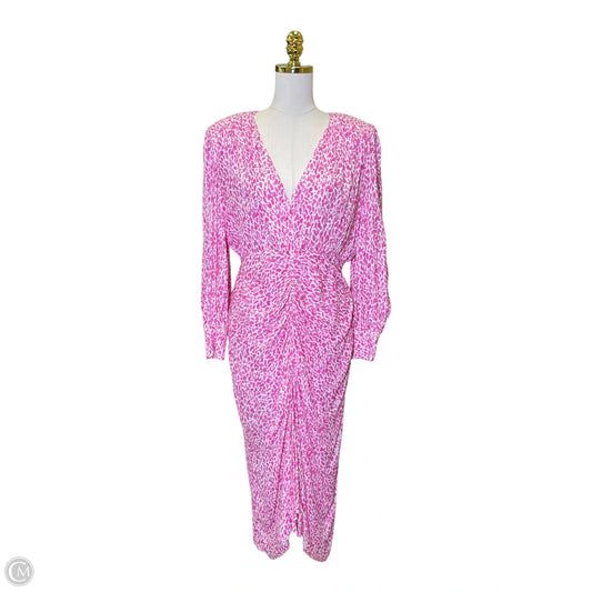 Dress Casual Maxi By Clothes Mentor In Pink & White, Size: Xl