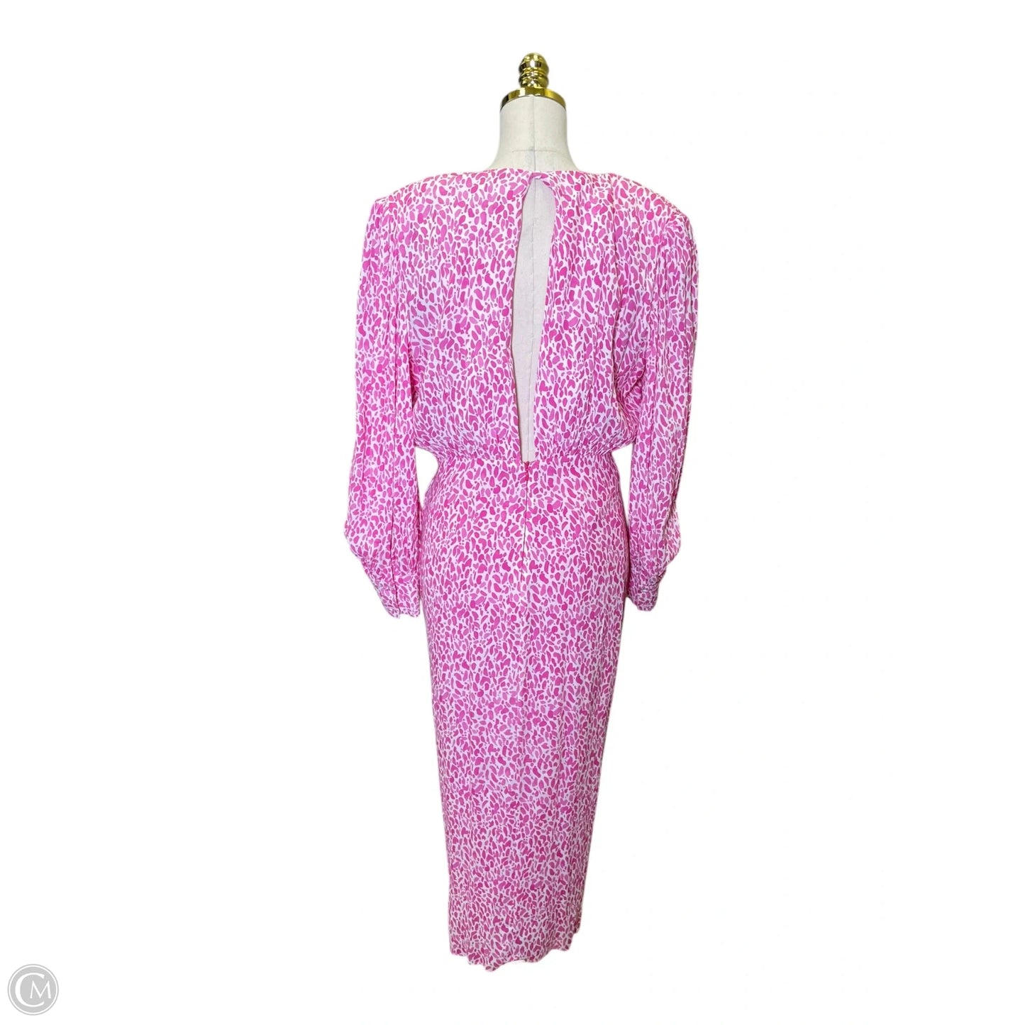 Dress Casual Maxi By Clothes Mentor In Pink & White, Size: Xl